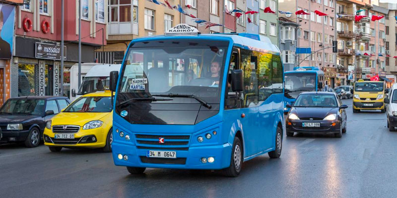 minibuses in Istanbul